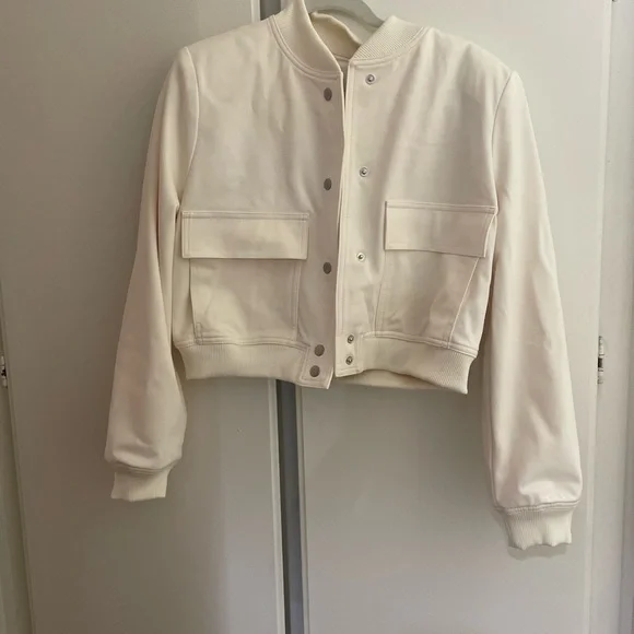 NWT Kut from the Kloth Cream Bomber Jacket - Picture 4 of 6